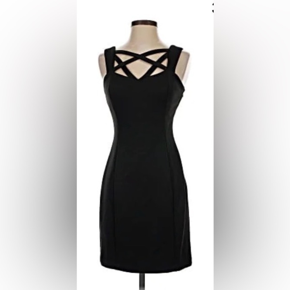 Guess Black Strapless Dress